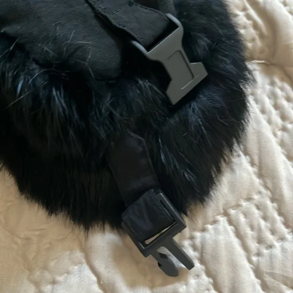 Norko Black Real Rabbit Fur Trapper Hat. Size XL - Picture 4 of 6
